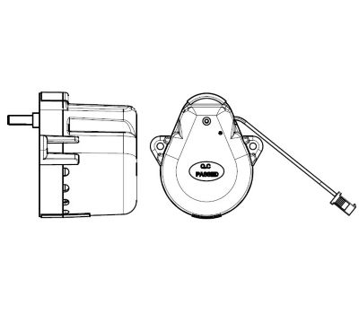 Healthy Climate 104215-02, (Lifebreath 23-019) Damper Motor, CCW Rotation, For ERV/HRV Ventilators