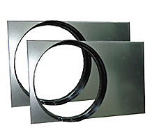 The Metal Shop 001-341, Square to Round Package Unit Adapter, 18.125 x 18.125" to 14" Round