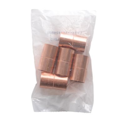 Copper Rolled Stop Coupling, 7/8", C x C, 5/Pkg