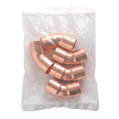 Copper Elbow, 45 Deg, 3/4" C x C, 5/Pkg