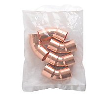 Copper Elbow, 45 Deg, 3/4" C x C, 5/Pkg