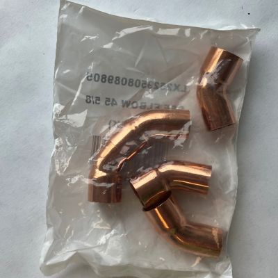 Copper Street Elbow, 45 Deg, 5/8" FTG x C, 5/Pkg