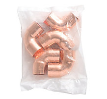 Copper Elbow, 90 Deg, 1-1/8" C x C, 5/Pkg