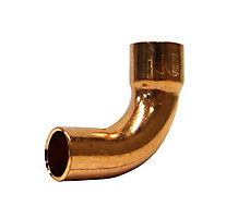 Copper Long Radius Street Elbow, 90 Deg, 1/2", C x C, 5/Pkg