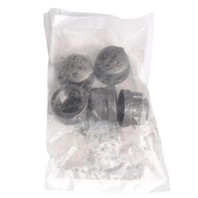 Black Iron Cap, 1/2 IN, 5/Pkg