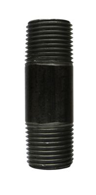 Black Iron Pipe Nipple, 1/2 x 2-1/2", 5/pkg