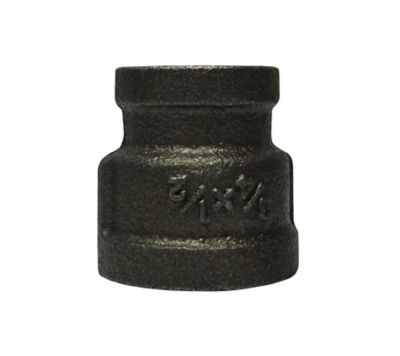 Black Iron Reducing Coupling, 3/4 x 1/2 IN, 5/Pkg