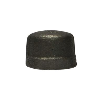 Black Iron Cap, 3/4 IN, 5/Pkg