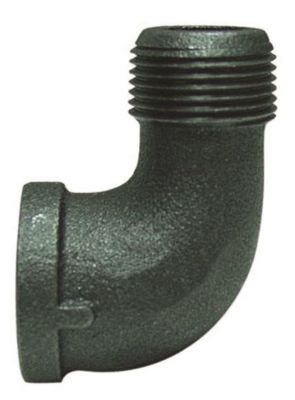 Black Iron 90 Degree Street Elbow, 3/4 IN