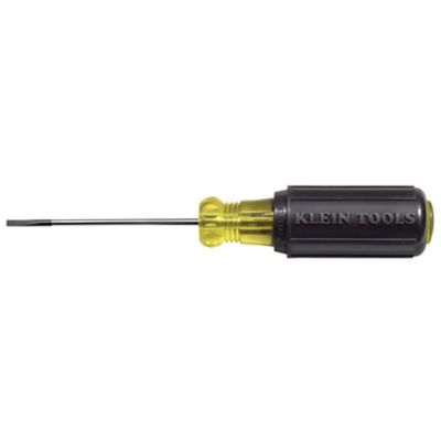 Klein 612-4 Terminal Block Screwdriver, 4" Round Shank