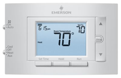 White Rodgers 1F83H-21PR, Digital Programmable Thermostat, Heat Pump, 2 Heat/1 Cool