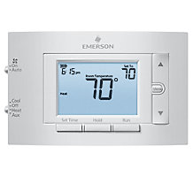 White Rodgers 1F83H-21PR, Digital Programmable Thermostat, Heat Pump, 2 Heat/1 Cool