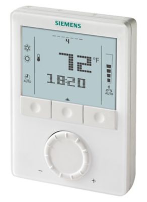 Siemens RDG160TU, Commercial Fan Coil Room Programmable Thermostat, Heat Pump, 2 Heat/2 Cool