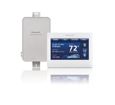 Honeywell YTHX9421R5085WW/U, Prestige 2-Wire IAQ Kit with High Definition Color Touchscreen and RedLINK Technology