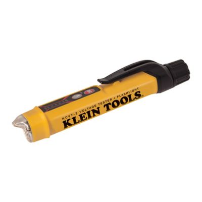 Klein NCVT-3 Non-Contact Voltage Tester with Flashlight, 12-1000 VAC Range