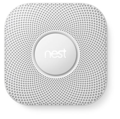 Nest Protect S3005PWLUS Carbon Monoxide and Smoke Detector, Wired, White
