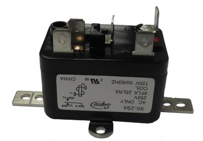 Supco 90294 General Purpose Fan Relay, 1 Amp, 120 VAC, SPDT