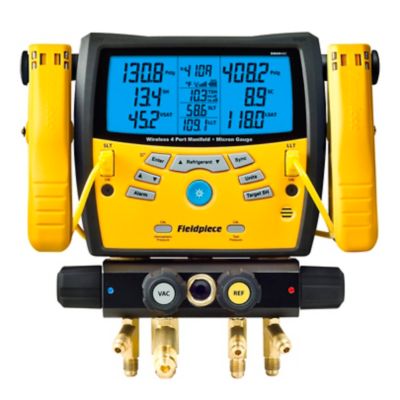 Fieldpiece SMAN460 Wireless 4-Port Digital Manifold with Micron Gauge