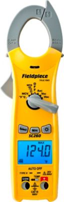 Fieldpiece SC260 Compact Clamp Meter with True RMS, A2L Compatible