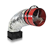 QuietCool QC TRI PRO-2.5, Trident Pro Whole House Fan, 2304/1923 CFM, 16" x 6', 120 VAC 60 Hz