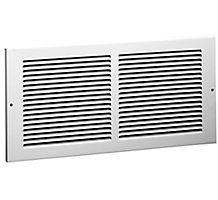 Hart & Cooley 650, 14 x 6 In Steel Return Air Grille, 1/3" Blade Spacing Set at 20 Deg, Bright White