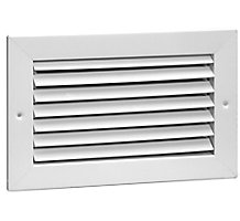 Hart & Cooley 94A, 16 x 16 In Steel Return Air Grille, 3/4" Spaced Fins Set at 35 Deg., Bright White