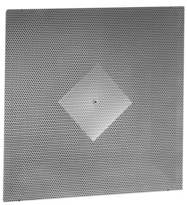 Hart & Cooley RENPS, 20 x 20 In Perforated Supply Diffuser with Insulated Back, R4.2 Insulated; Perforated Steel Face; Molded Fiberglass Back Panel, Bright White