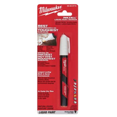 Milwaukee 48-22-3712, Liquid Paint Marker, White, Touch-Up Pen