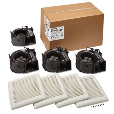 Broan-NuTone AE100BF1, Broan Flex 4-Piece Exhaust Fan Project Pack, 100 CFM, 4 Inch, 120 VAC