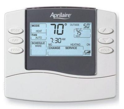 AprilAire 8463, Digital Programmable Thermostat, Conventional, 1 Heat/1 Cool