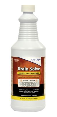 Nu-Calgon 4165-24, Drain Solve, Liquid Drain Opener, 1 Quart Bottle