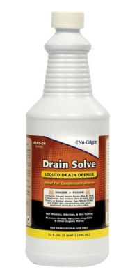Nu-Calgon 4165-24, Drain Solve, Liquid Drain Opener, 1 Quart Bottle