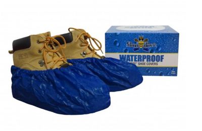 ShuBee Waterproof Shoe Cover, Dark Blue, 40 Pairs