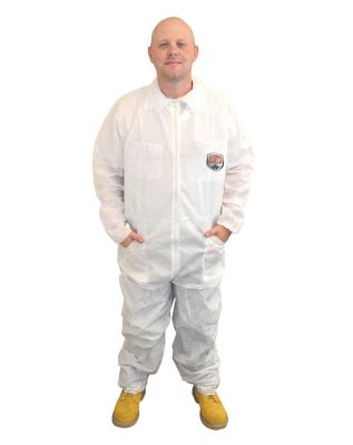 ShuBee EconoShield Coverall, White, XL