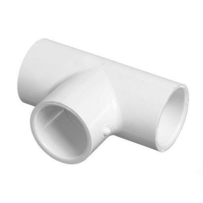 1" PVC SCH 40 TEE SOC x SOC x SOC, 10 Pack