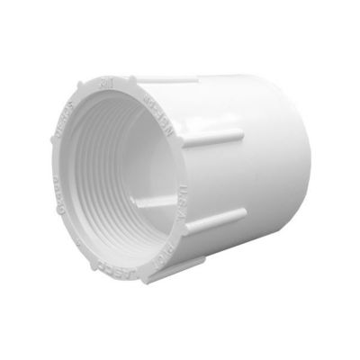 Schedule 40 PVC Female Adapter, 1 IN, Fpt x Soc