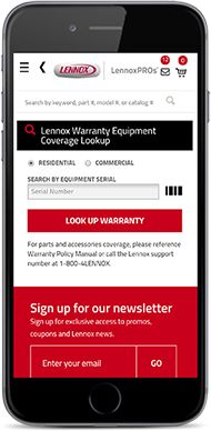 Find Warranty Info Fast LennoxPROs com