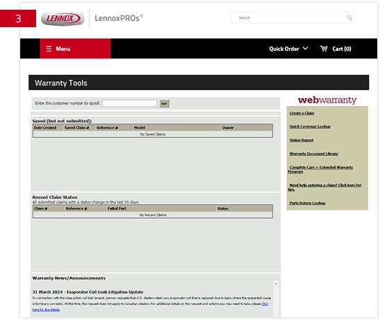 Find Warranty Info Fast LennoxPROs com